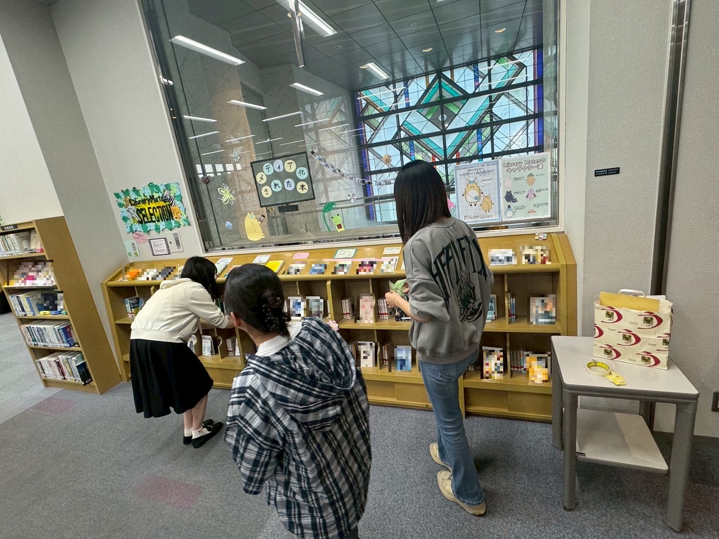 展示コーナー　準備の様子