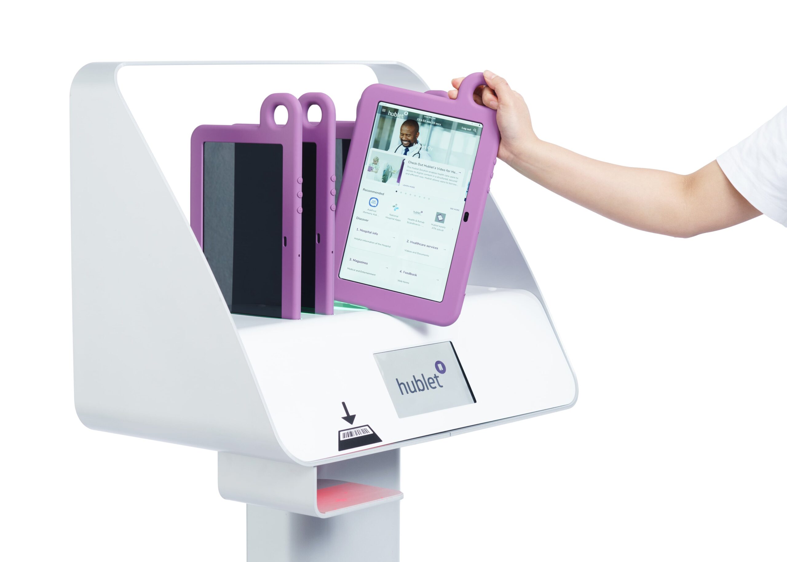 Take-out-Tablet-from-Hublet-Smart-Docking-Station-close-up-min-scaled