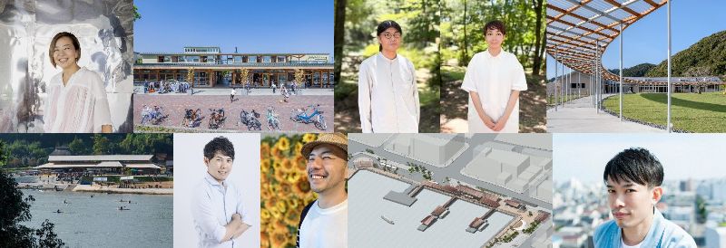 全登壇者、設計作品の写真
